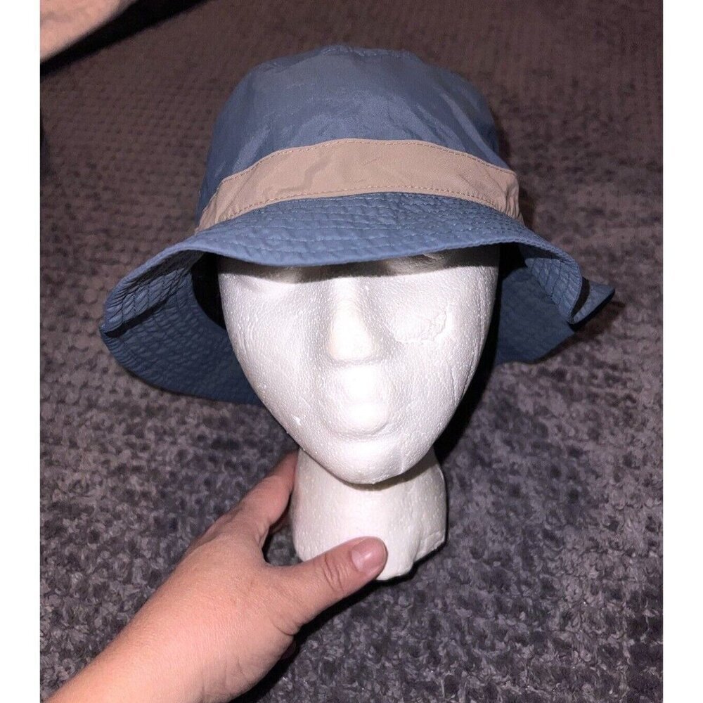 MOUNTAIN HARDWEAR Womens Blue Sun Hiking Outdoors Bucket Hat Sz L - Picture 1 of 8
